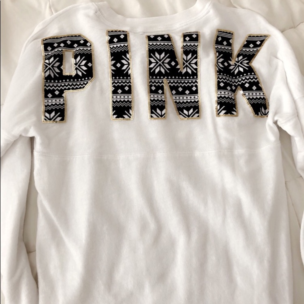 vs pink crew neck